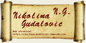 Nikolina Gudalović vizit kartica